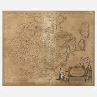 Joan Blaeu, Chekiang, Kupferstichkarte China, Kupferstich
