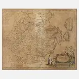 Joan Blaeu, Chekiang, Kupferstichkarte China, Kupferstich