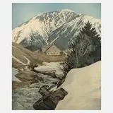 Friedrich Iwan, Letzter Schnee im Riesengebirge, Farbradierung