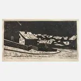 Peter Schmidt, »Winter«, Holzschnitt auf Papier