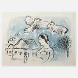 Marc Chagall, "Le Village", Farblithographie