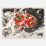 Marc Chagall, "Après l'hiver", Farblithographie auf leichtem Karton