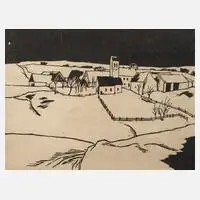 Richard Graef, »Steinkirchen«, Holzschnitt
