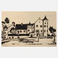 Richard Graef, »Lauterbach« bei Dachau, Holzschnitt
