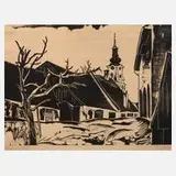 Richard Graef, »Altomünster« bei Dachau, Holzschnitt
