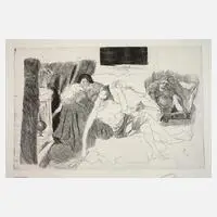 Alfred Hrdlicka, "Eros-Center", Radierung auf Velin