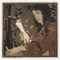 Koloman Moser, Lesendes Mädchen