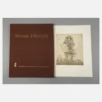 Simon Dittrich, Mappenwerk "Historische Figuren", Farbradierungen mit dem Titeln "Don Quichotte"