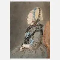 Johann Friedrich Leberecht Reinhold, Damenportrait, 1776, Mischtechnik