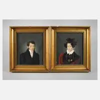 Drach, Paar Biedermeierportraits, 1832, Mischtechnik