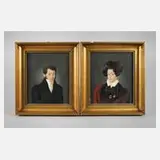 Drach, Paar Biedermeierportraits, 1832, Mischtechnik