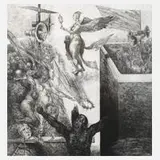 Karl-Georg Hirsch, "zu Franz Fühmann, Demagogen", Radierung