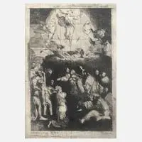 Volker Stelzmann, "Zu Raffael – Transfiguration", 1983