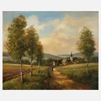Volkhard Wagner, »Mein Vogtland«, Öl auf Leinwand