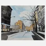 Malte Kindt, »Leipzig Heute«, Acryl auf Leinwand