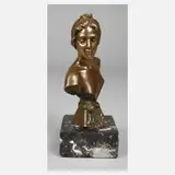 Emmanuel Villanis, Büste "Diane", Bronze
