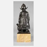 August Bauer, Holländermädchen, 1913, Bronze