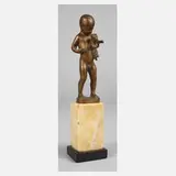 Rudolf Marcuse, Kind mit Teddy, Bronze