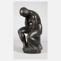 Martin Wetzel, Sinnende, 1929, Bronze