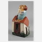 Lothar Sell, Haus mit Paar auf dem Dach