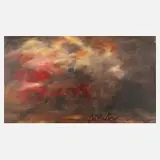 Gerhard Richter, "Verkündigung nach Tizian", Offsetdruck auf leichtem Karton