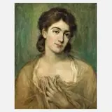 Dolf van Roy, Portrait einer jungen Dame, Öl auf Leinwand