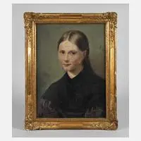 Joseph Weber, Mädchenportrait, 1833, Öl auf Leinwand