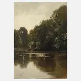Ludwig Willroider, Seelandschaft, Öl auf Leinwand