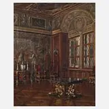 Friedrich Gurlitt, Trierzimmer Münchener Residenz, 1935, Öl auf Leinwand