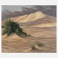 Elfriede Jungk, Winter in den Alpen, Öl auf Leinwand und auf Sperrholztafel montiert
