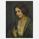Corneille Max, Damenportrait, 1923, Öl auf Leinwand