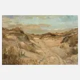 Otto Müller-Hartau, »Dünenweg auf Borkum/Nordsee«, Öl auf Malplatte