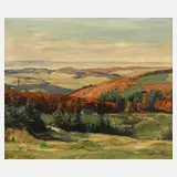 Carl Rang, Spätsommer im Schwarzwald, Öl auf Leinwand