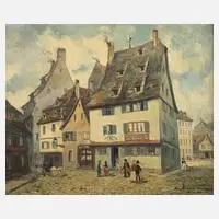 André Schmitt, Der Finkweiler in Straßburg, 1900, Öl auf Leinwand