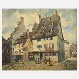 André Schmitt, Der Finkweiler in Straßburg, 1900, Öl auf Leinwand