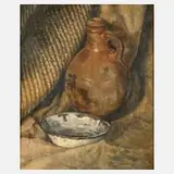 Wilhelm Schmurr, Bäuerliches Stillleben, Öl auf Leinwand