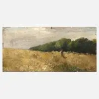 Ludwig Volz, Impressionistische Studie, Öl auf Papier auf Karton kaschiert