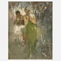 Brynolf Wennerberg, Faun mit Mädchen, pastellener