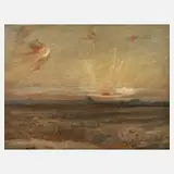 Elisabeth von Eicken, Sonnenaufgang, Öl auf Leinen auf Karton kaschiert
