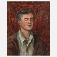 Pavel Feinstein, Der Galerist Oscar Davidson, Öl auf Leinwand
