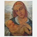Klose-Greger, Madonna, Öl auf Leinwand