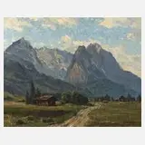 Hans Otto Kraus, "Wetterstein bei Garmisch", Öl auf Leinwand