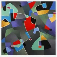 René Lalonde, "Fragile Mobile", Acryl auf Leinwand