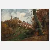 Bernhard Liebig, Blick auf Kronberg, Öl auf Leinwand
