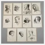 Pierre Filloeul, Graphikfolge nach Antoine Watteau, Radierungen