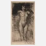 Emil Orlík, "Weiblicher Akt II"
