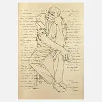 Fritz Cremer, So viele Berichte – So viele Antworten, 1967, Lithographie