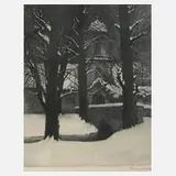 Franz Hecker, "Barenaue", Aquatintaradierung