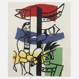 Fernand Léger, Figurative Komposition, Farbsiebdruck