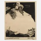 Willi Geiger, "Die tausendste Brautnacht", 1903, Radierung
